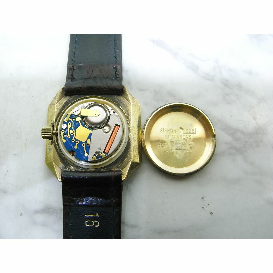 Gucci(グッチ)のヴィンテージ　グッチ　GUCCI　Silver925　タイガーアイ　ウォッチ レディースのファッション小物(腕時計)の商品写真