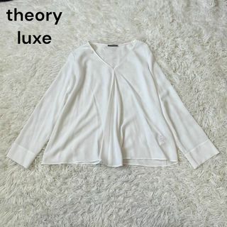 Theory luxe - theory luxe セオリーリュクス　白　ブラウス　42 大きめ