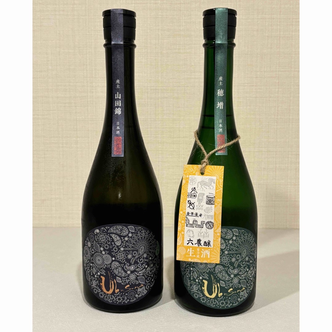 日本酒　産土　穂増　六農醸   720ml 山田錦　二農醸720ml 2本セット 食品/飲料/酒の酒(日本酒)の商品写真