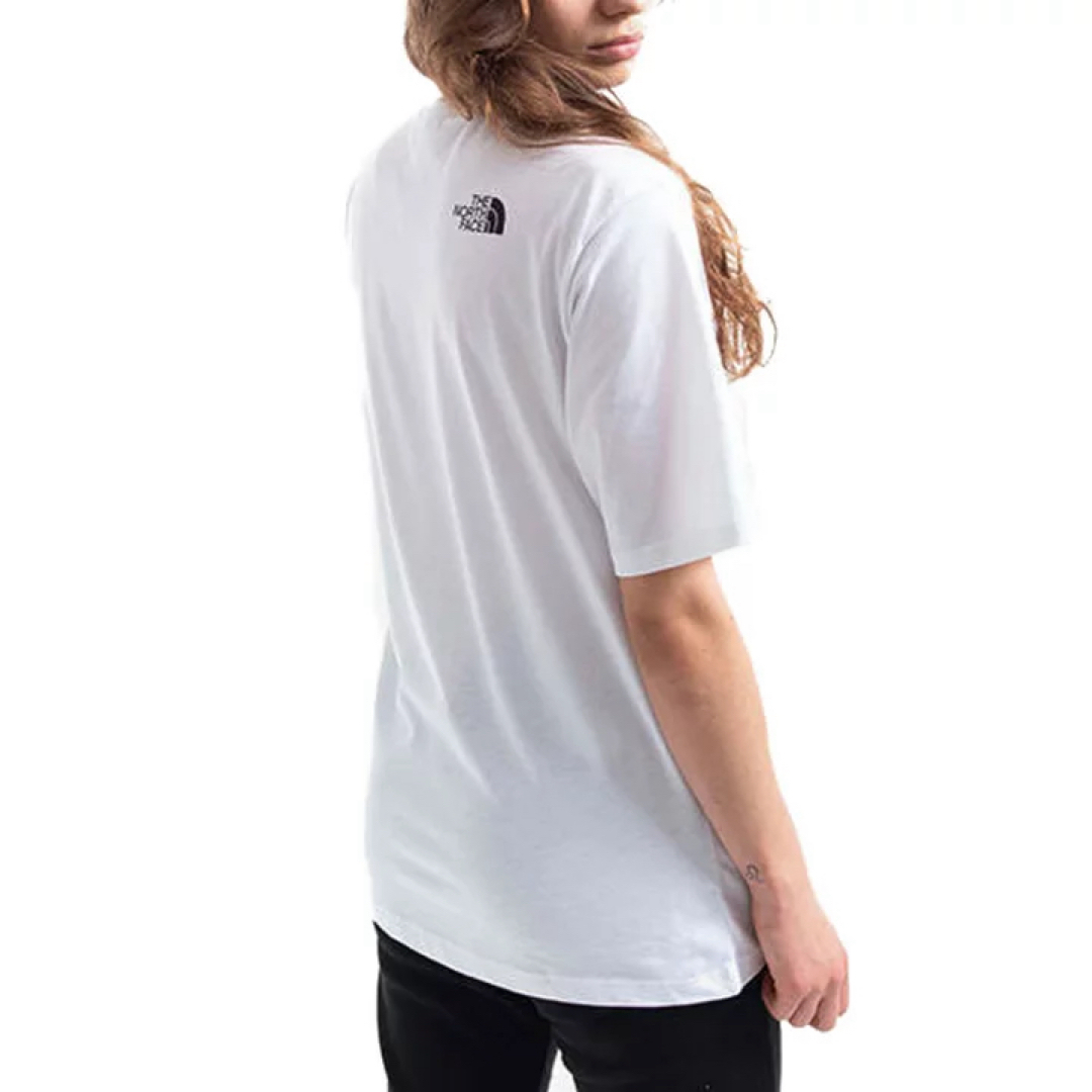 THE NORTH FACE(ザノースフェイス)のノースフェイス レディース Tシャツ 半袖 シンプルドーム コットン 白 XL レディースのトップス(Tシャツ(半袖/袖なし))の商品写真