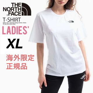 ザノースフェイス(THE NORTH FACE)のノースフェイス レディース Tシャツ 半袖 シンプルドーム コットン 白 XL(Tシャツ(半袖/袖なし))