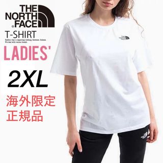 ザノースフェイス(THE NORTH FACE)のノースフェイス レディース Tシャツ 半袖 シンプルドーム コットン 白 XXL(Tシャツ(半袖/袖なし))