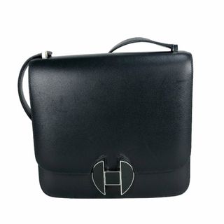 エルメス(Hermes)の　エルメス HERMES サック エルメス2002 C刻 ブラック　シルバー金具 エヴァーグレイン レディース ショルダーバッグ(ショルダーバッグ)