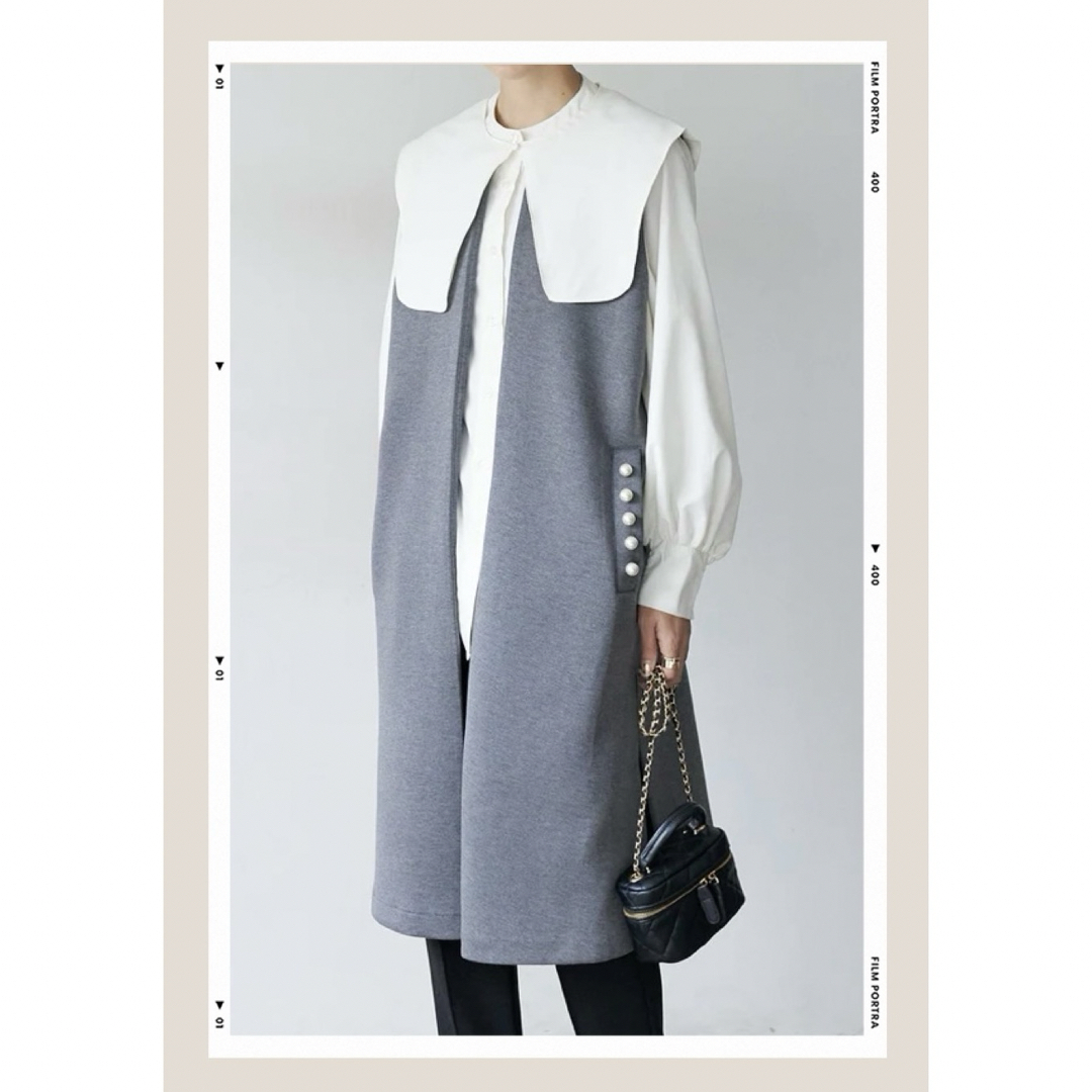 再入荷 ポケットパール ロングベストジレ グレー frene | フリマアプリ ラクマ 再入荷 ポケットパール ロングベストジレ グレー frene | フリマアプリ ラクマ
