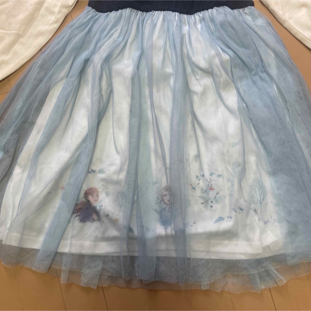 Disney(ディズニー)のアナ雪 ドレス 140 キッズ/ベビー/マタニティのキッズ服女の子用(90cm~)(ワンピース)の商品写真