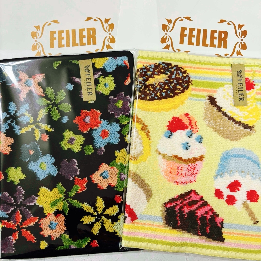 FEILER(フェイラー)の【新品】フェイラー FEILER タオルハンカチ 2枚セットプレゼント袋付 レディースのファッション小物(ハンカチ)の商品写真