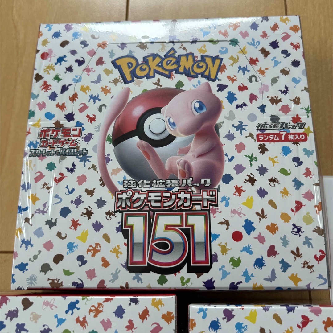 ポケモンカード　151 シュリンク付き　3ボックス　3BOX ポケカ エンタメ/ホビーのトレーディングカード(Box/デッキ/パック)の商品写真