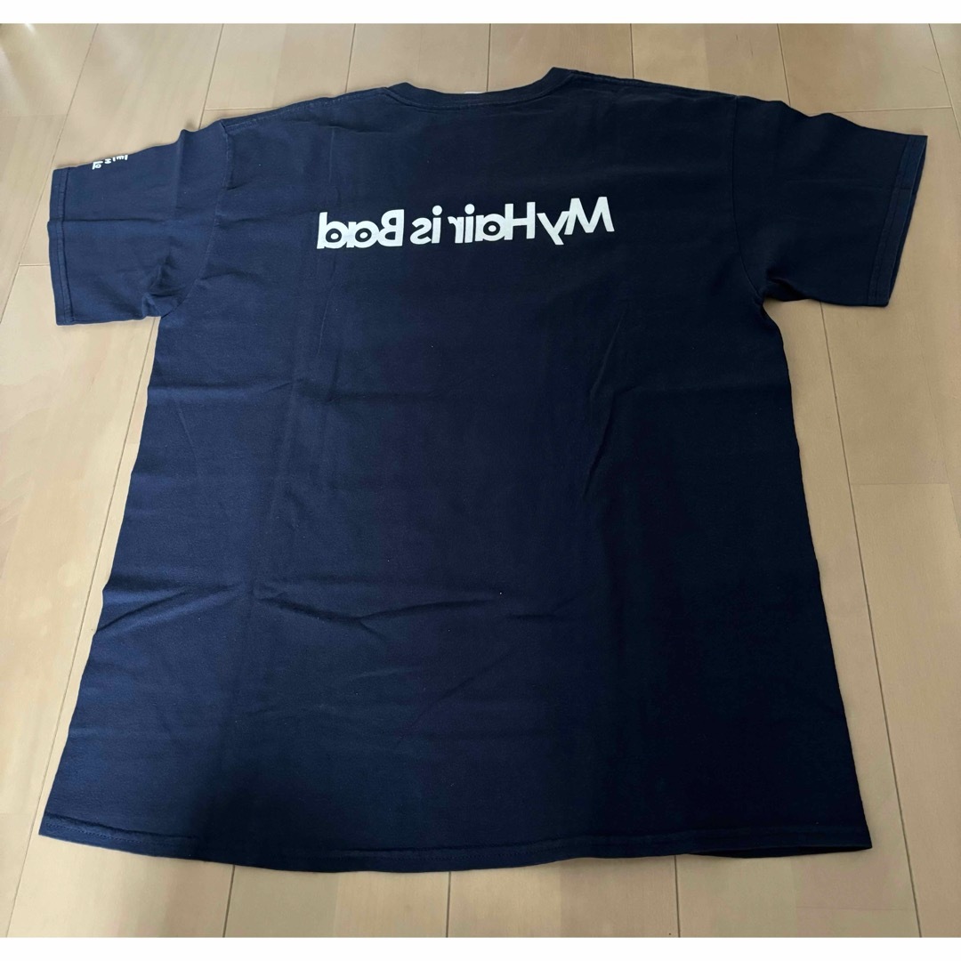 My Hair is Bad マイヘア バンドTシャツ 紺色　Lサイズ エンタメ/ホビーのタレントグッズ(ミュージシャン)の商品写真