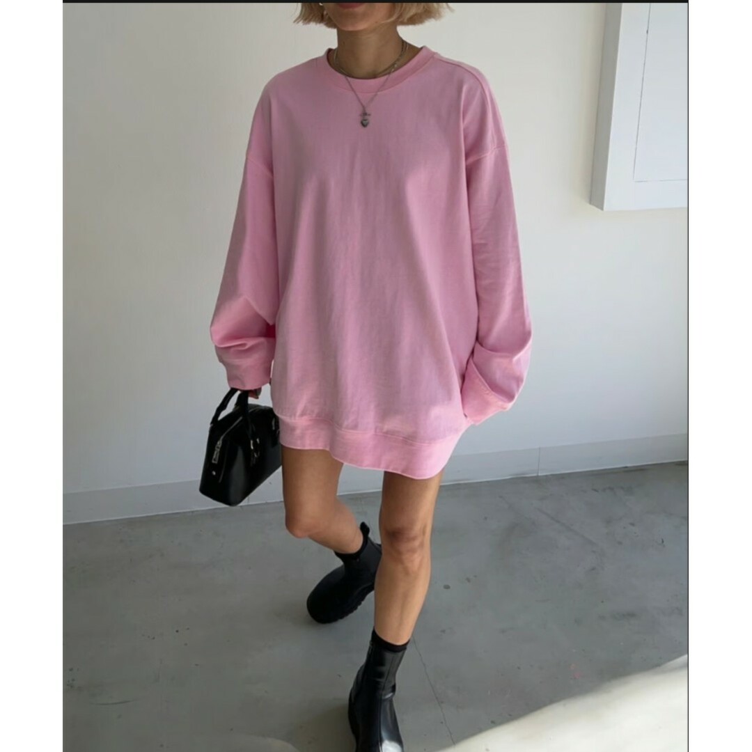 サグー SEGUR Longsleeve T-sh'Wide' ピンク 新品 レディースのトップス(Tシャツ(長袖/七分))の商品写真