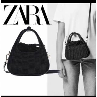 ZARA ❤️かごバッグ(かごバッグ/ストローバッグ)