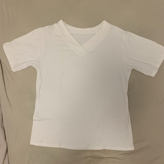白T  Ｖネック　(Tシャツ(半袖/袖なし))