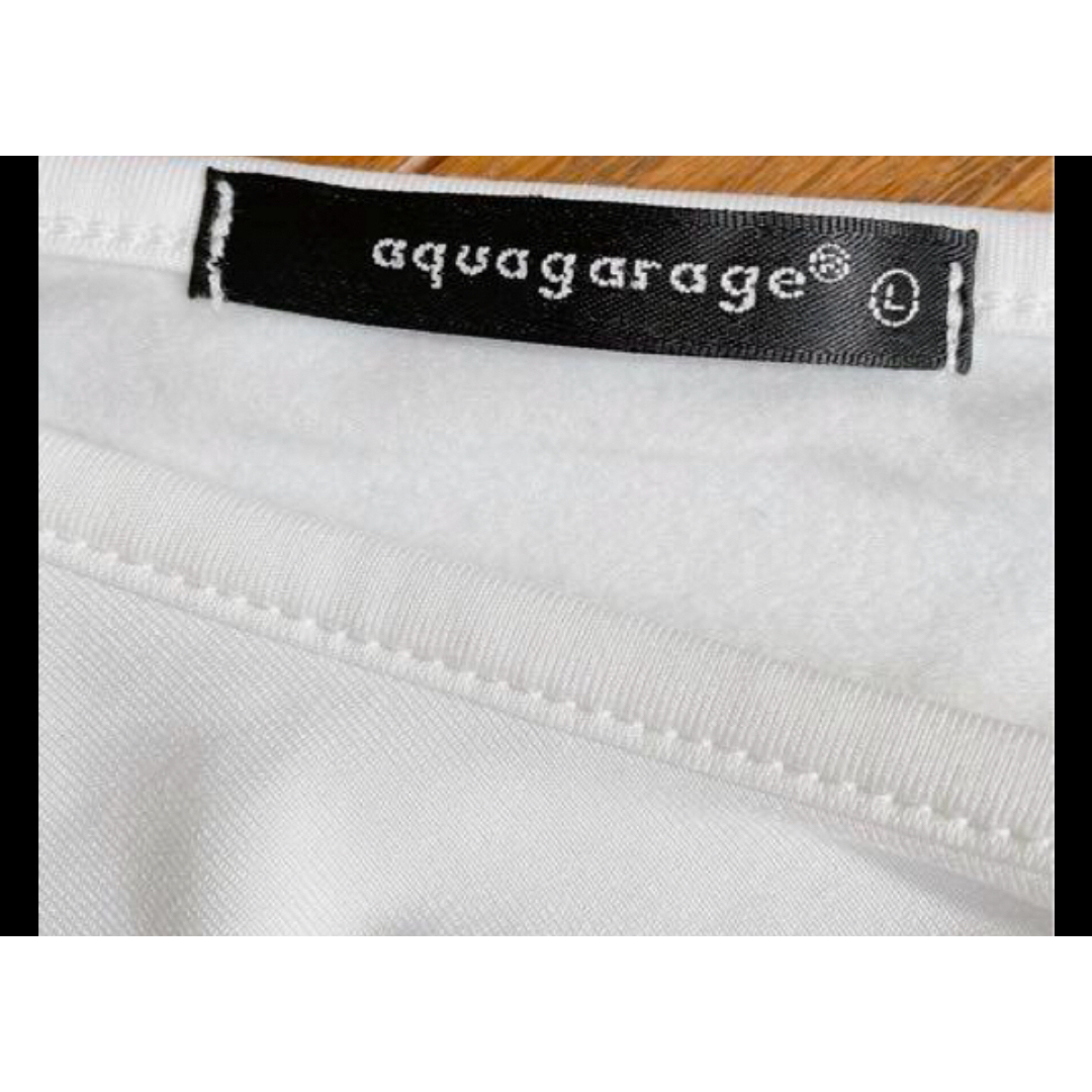 aquagirl(アクアガール)のaquagarage☆MUMUさんコラボ☆重ね着インナーカットソー☆シャツタイプ レディースのトップス(カットソー(長袖/七分))の商品写真