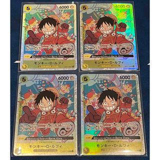 ワンピース(ONE PIECE)のルフィ SR 4枚 500年後の未来 ワンピースカード(シングルカード)