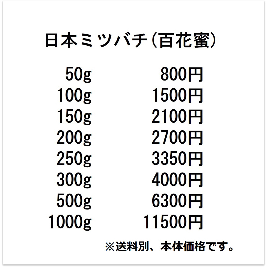 【非加熱・生はちみつ】百花蜜・150g×1本 食品/飲料/酒の食品(その他)の商品写真