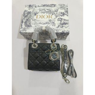 Dior レディーディオール 黒 ブラック マット スモール