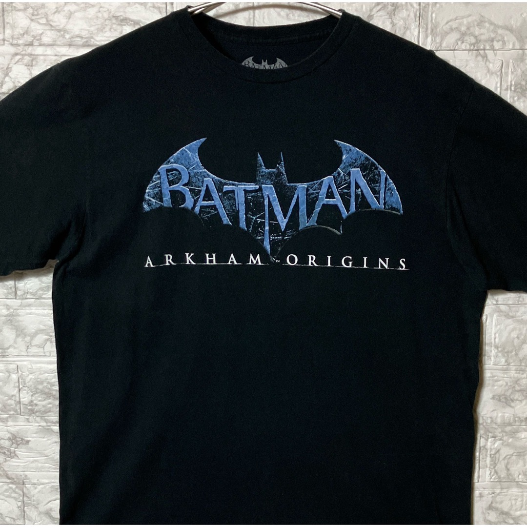 VINTAGE(ヴィンテージ)のアメリカ古着 USA バットマン ロゴプリント XLsize ブラックTシャツ メンズのトップス(Tシャツ/カットソー(半袖/袖なし))の商品写真