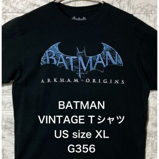 VINTAGE - アメリカ古着 USA バットマン ロゴプリント XLsize ブラックTシャツ