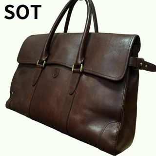 ソット(sot)の【美品】sot. プエブロレザーバッグ ブリーフケース ビジネス トートバッグ(ビジネスバッグ)