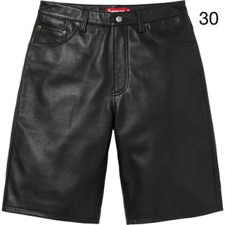 シュプリーム(Supreme)のSupreme 24SS Baggy Leather Short 30 30th(ショートパンツ)