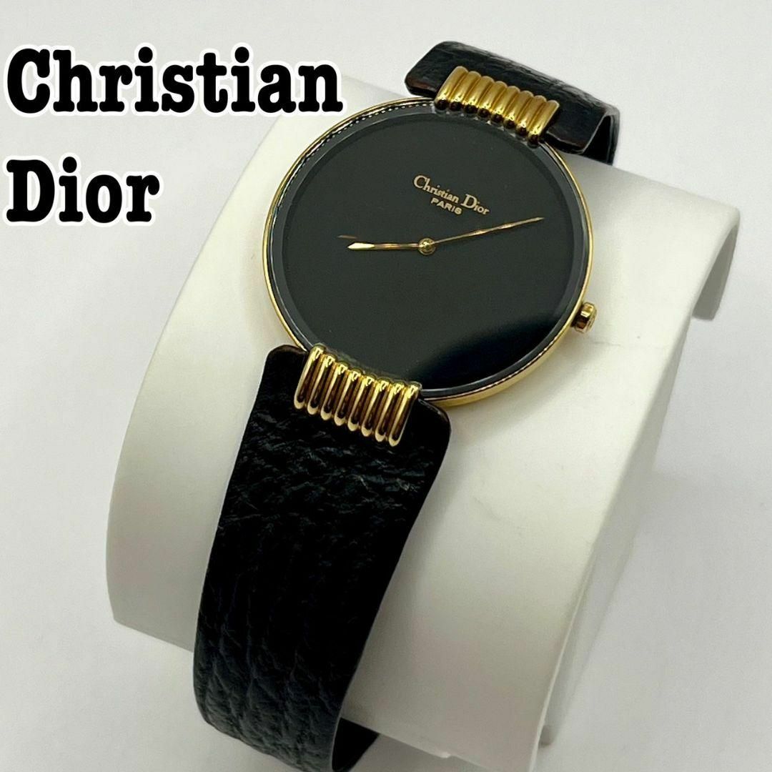 Christian Dior(クリスチャンディオール)のChristian Dior レディース バギラ ブラックムーン 動作品 レザー レディースのファッション小物(腕時計)の商品写真
