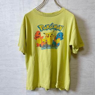 ビービーエス(BBS)のポケモン　初期デザイン　ピカチュウ　ゼニガメ　ヒトカゲ　シングルステッチ　90Ｓ(Tシャツ/カットソー(半袖/袖なし))