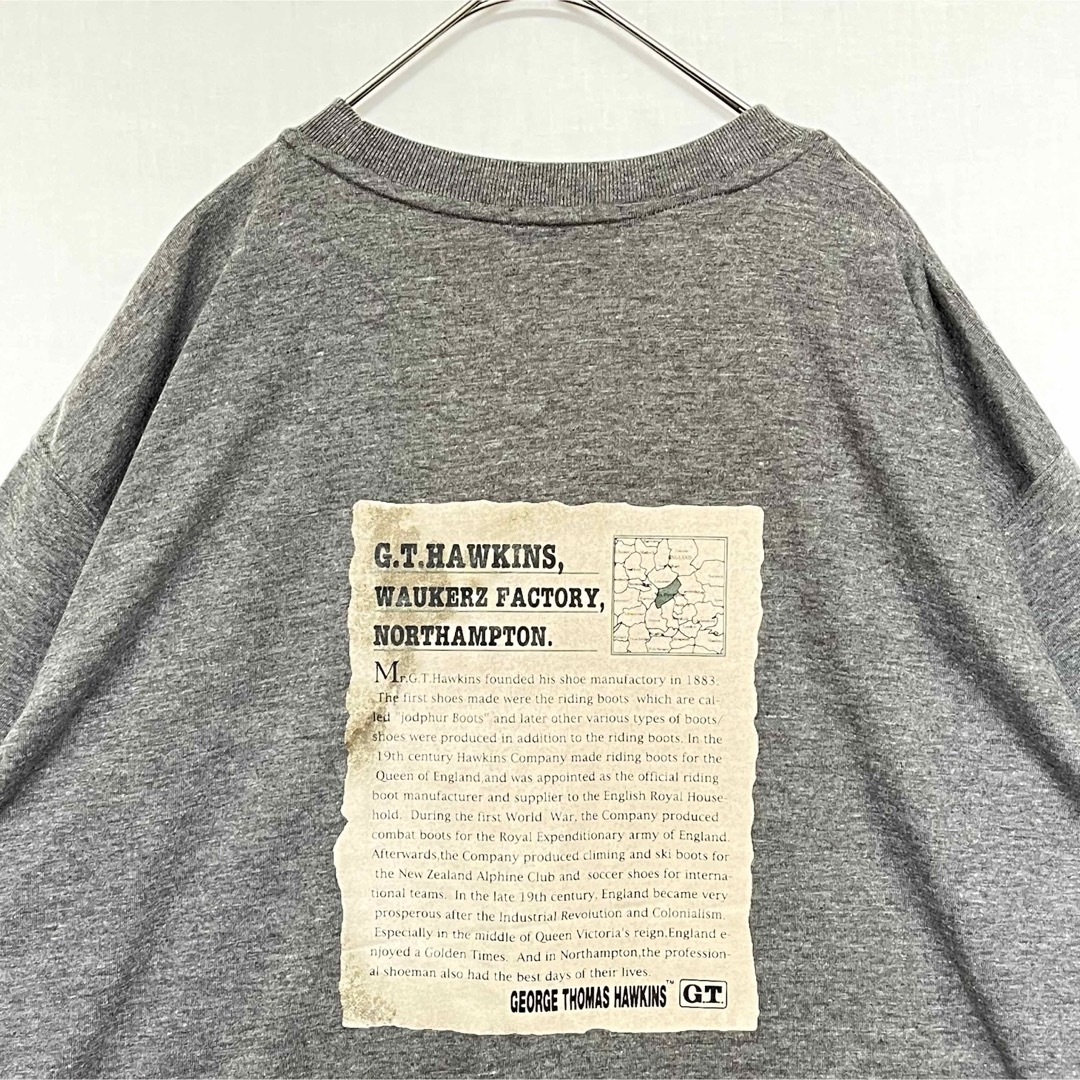 G.T. HAWKINS(ジーティーホーキンス)のG.T.HAWKINS プリント 半袖 Tシャツ 刺繍ロゴ Lサイズ メンズのトップス(Tシャツ/カットソー(半袖/袖なし))の商品写真