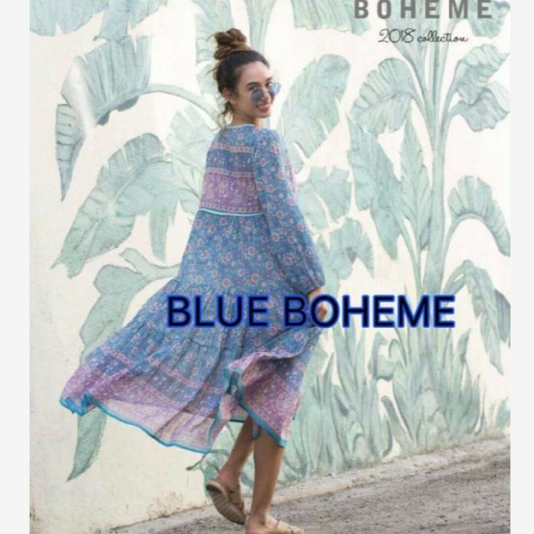 L'Appartement DEUXIEME CLASSE(アパルトモンドゥーズィエムクラス)の【BLUE BOHEME/ブルーボヘム】ワンピース S/M レディースのワンピース(ロングワンピース/マキシワンピース)の商品写真