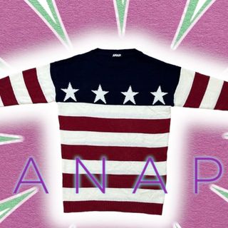 ANAP US柄　ニット　🇺🇸(ニット/セーター)