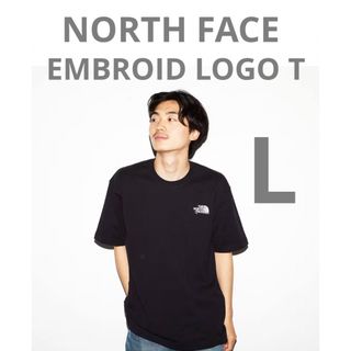 ザノースフェイス(THE NORTH FACE)のノースフェイス　エンブロイド ロゴ ティー　nt32247 K ブラック　L(Tシャツ/カットソー(半袖/袖なし))