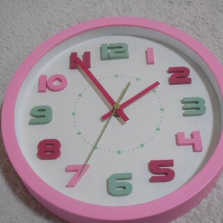壁掛け時計 柱時計 掛け時計 アンティーク ピンク シンプル リビング 店舗(掛時計/柱時計)