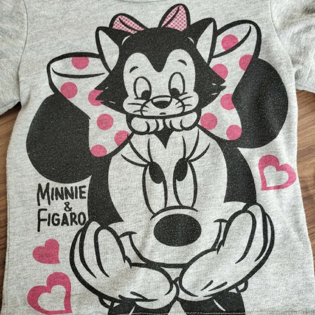 Disney(ディズニー)のディズニー　重ね着風Tシャツ　ミニーマウス キッズ/ベビー/マタニティのキッズ服女の子用(90cm~)(Tシャツ/カットソー)の商品写真