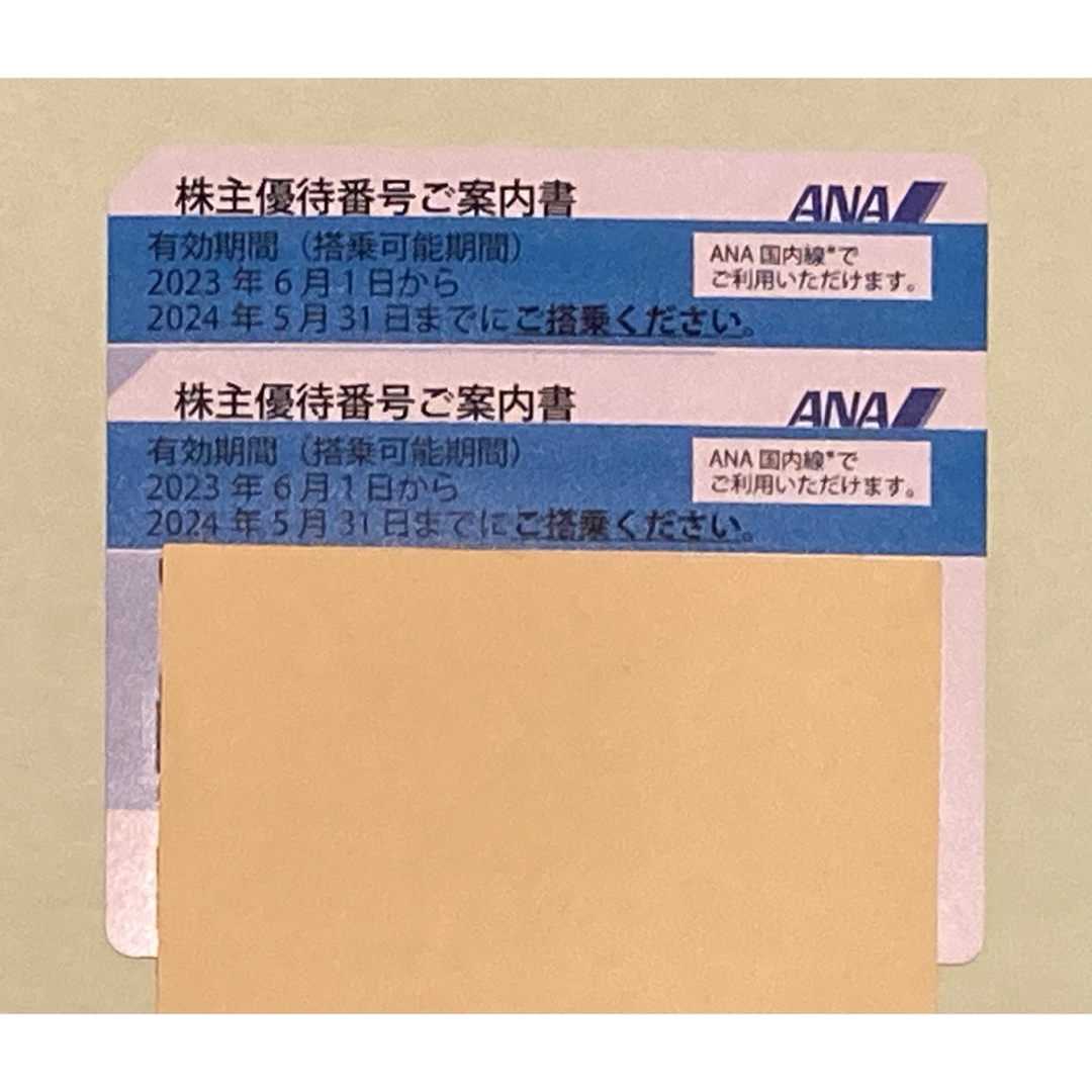 ANA(全日本空輸)(エーエヌエー(ゼンニッポンクウユ))のANA(全日空)株主優待券2枚 チケットの乗車券/交通券(航空券)の商品写真
