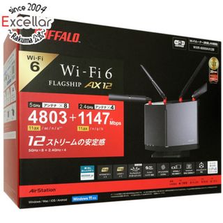 バッファロー(Buffalo)のBUFFALO　無線LANルータ　AirStation WXR-6000AX12B　チタニウムグレー(PC周辺機器)