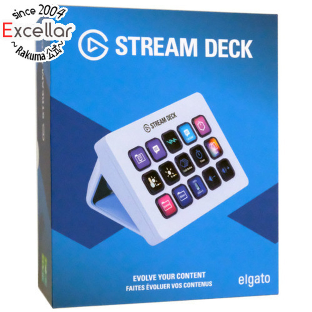 Elgato　STREAM DECK MK.2 10GBA9911-JP　ホワイト スマホ/家電/カメラのPC/タブレット(PC周辺機器)の商品写真