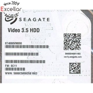 シーゲイト(SEAGATE)のSEAGATE製HDD　ST4000VM000　4TB SATA600 5900　7000～8000時間以内(PC周辺機器)