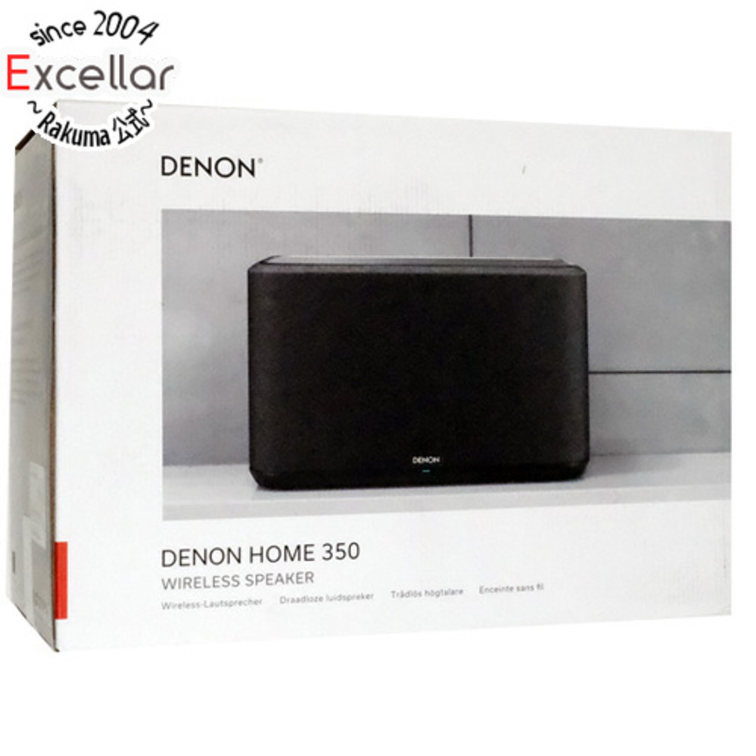 DENON(デノン)の【新品訳あり(箱きず・やぶれ)】 DENON　ステレオネットワークスピーカー　DENON HOME 350K　ブラック スマホ/家電/カメラのオーディオ機器(スピーカー)の商品写真