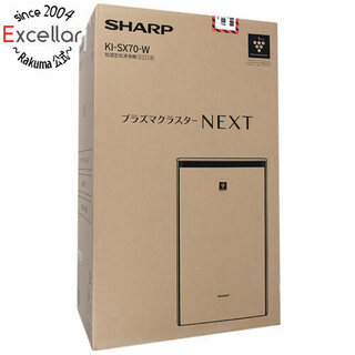 シャープ(SHARP)の【新品(開封のみ・箱きず・やぶれ)】 SHARP　加湿空気清浄機　KI-SX70-W　ホワイト(空気清浄器)