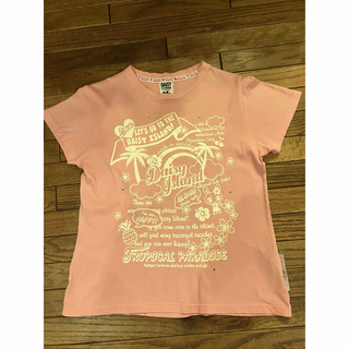 デイジーラバーズ　ティーシャツ　160 ピンク色に可愛いパンピとスワロフスキー(Tシャツ/カットソー)