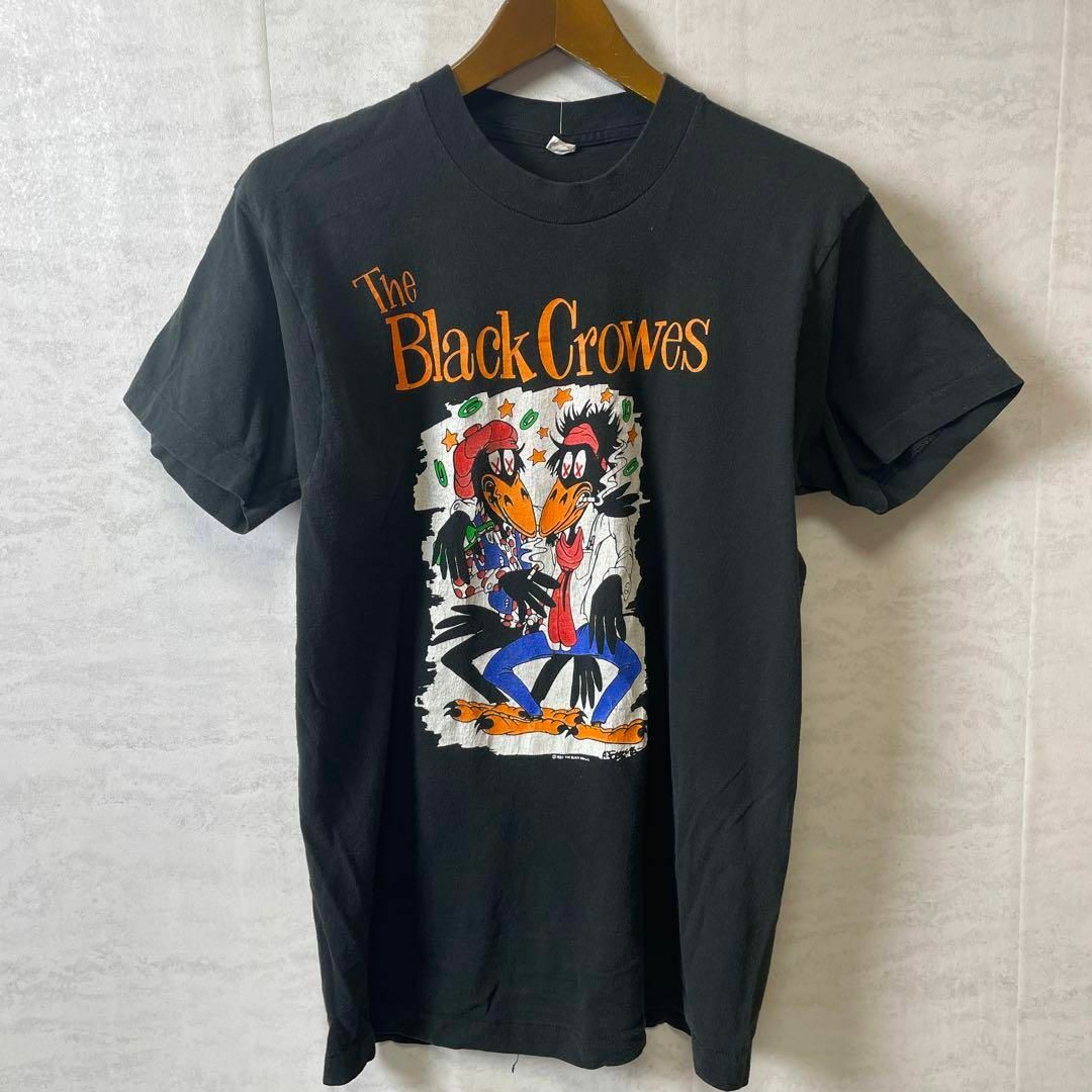 ブラッククロウズ　ビンテージ　1990年コピーライト　シングルステッチメンズ古着 メンズのトップス(Tシャツ/カットソー(半袖/袖なし))の商品写真