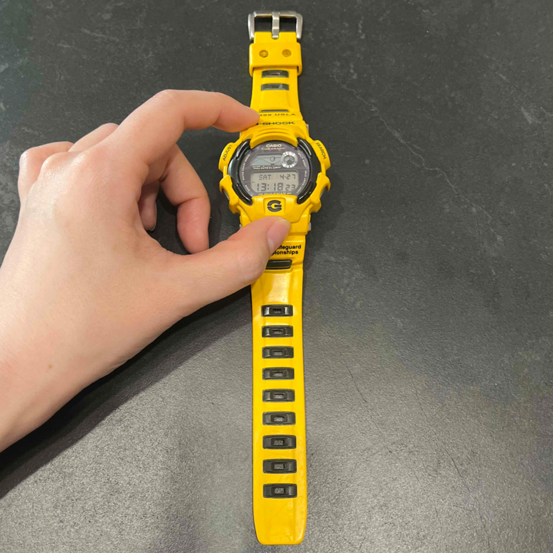 美品G-SHOCK DW-9700UL ガルフマン タフソーラー イエロー 限定 G-SHOCK DW-9700ULタフソーラー ガルフマン イエロー 限定