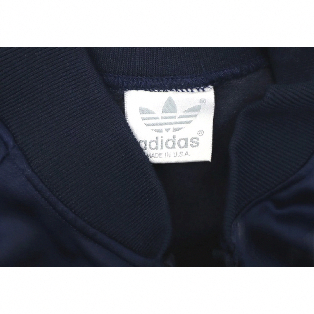 adidas(アディダス)のadidas 80s ロゴ刺繍 3ストライプ ジップアップ トラックジャケット メンズのトップス(ジャージ)の商品写真