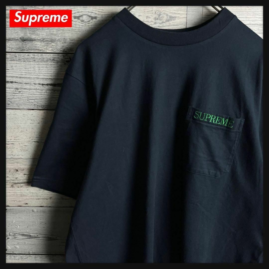 Supreme(シュプリーム)の【人気ポケットT】シュプリーム☆ポケット刺繍ロゴ入り 半袖Tシャツ メンズのトップス(Tシャツ/カットソー(半袖/袖なし))の商品写真