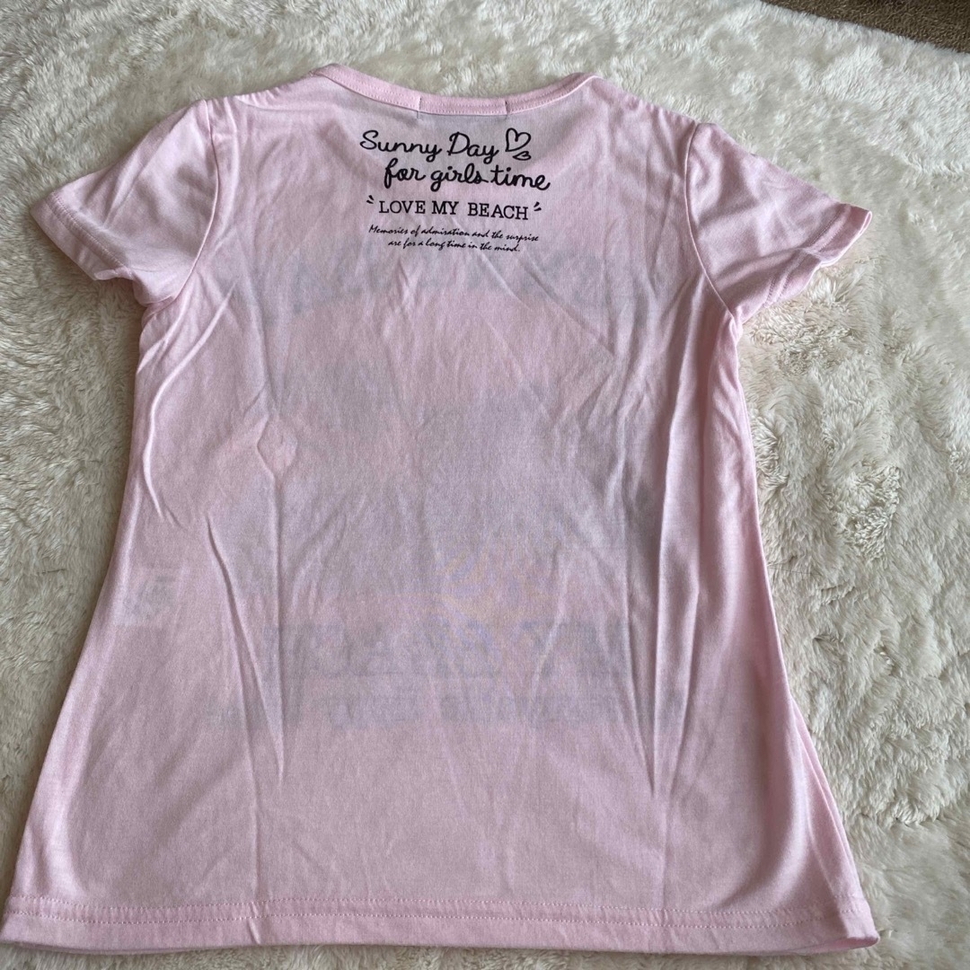 🍀ピンク✨Tシャツ キッズ/ベビー/マタニティのキッズ服女の子用(90cm~)(Tシャツ/カットソー)の商品写真