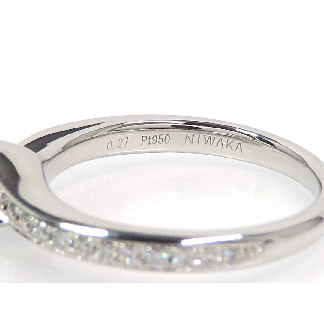 俄(ニワカ)のNIWAKA 俄 ニワカ Pt950 ダイヤモンド0.27ct 暁 リング レディースのアクセサリー(リング(指輪))の商品写真