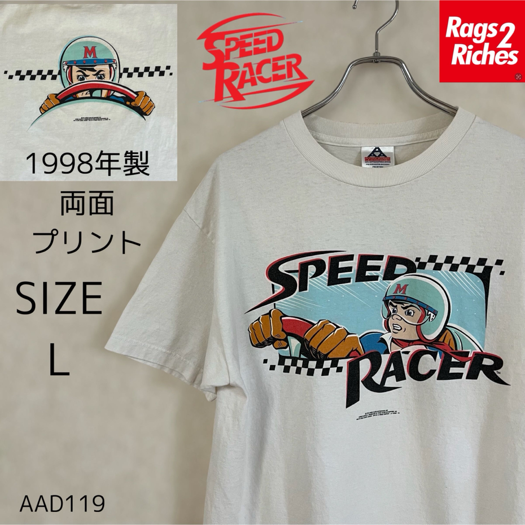 TV&MOVIE(ティービーアンドムービー)の激レア両面プリント スピードレーサー Tシャツ SPEED RACER メンズのトップス(Tシャツ/カットソー(半袖/袖なし))の商品写真