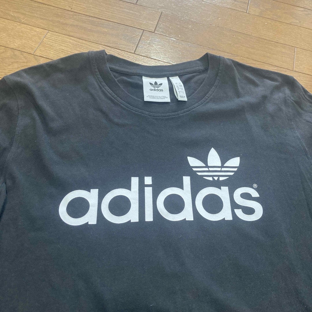 adidas(アディダス)のadidas    アディダス    ロンT    ブラック　メンズ　XXL メンズのトップス(Tシャツ/カットソー(七分/長袖))の商品写真