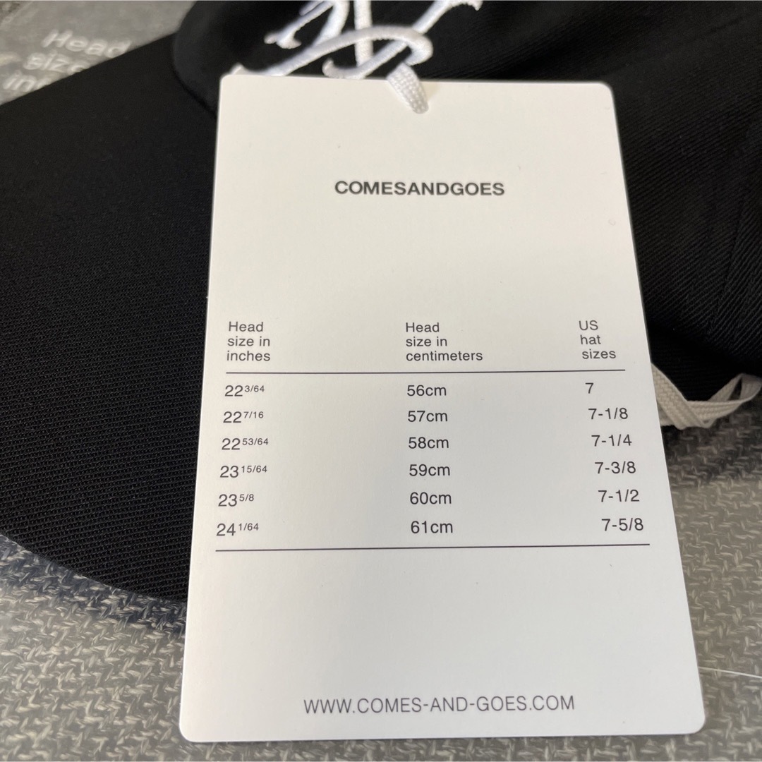 COMESANDGOES(カムズアンドゴーズ)の【新品未使用】COMESANDGOES / NY CAP カムズアンドゴーズ メンズの帽子(キャップ)の商品写真