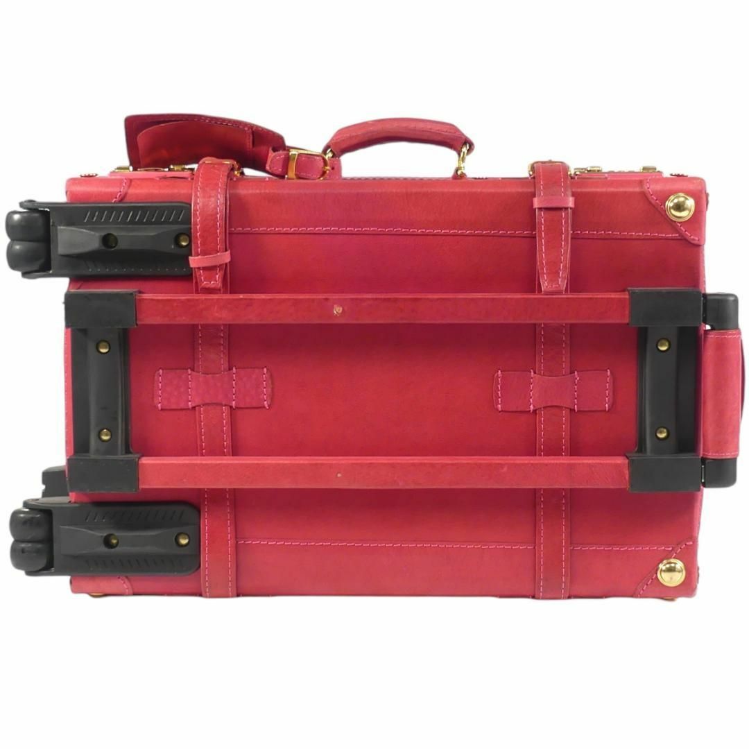 トランク キャリーケース スーツケース 革 旅行バッグ S 赤 NR3768 レディースのバッグ(ボストンバッグ)の商品写真