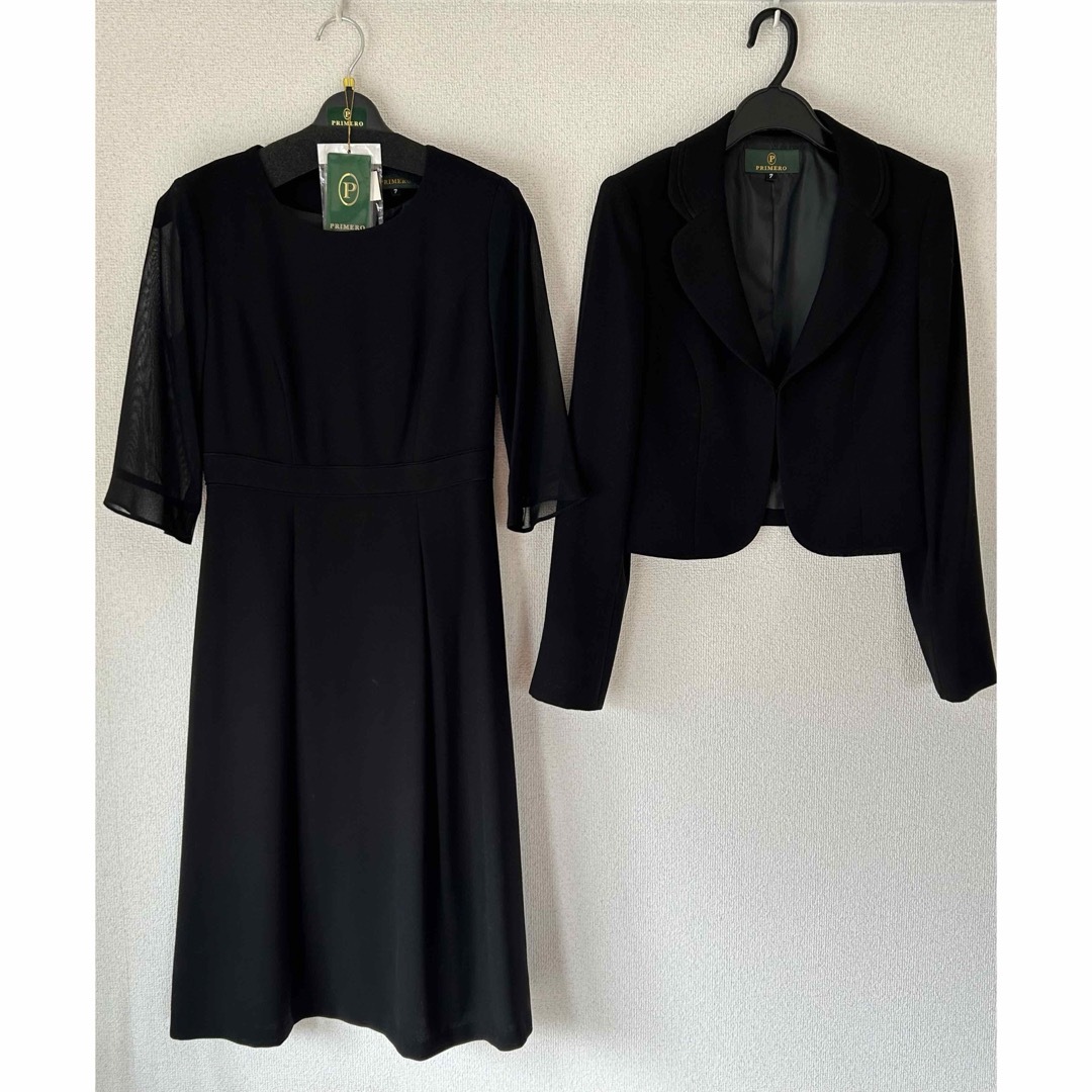 PRIMERO ブラックフォーマル　ワンピース　スーツ レディースのフォーマル/ドレス(礼服/喪服)の商品写真
