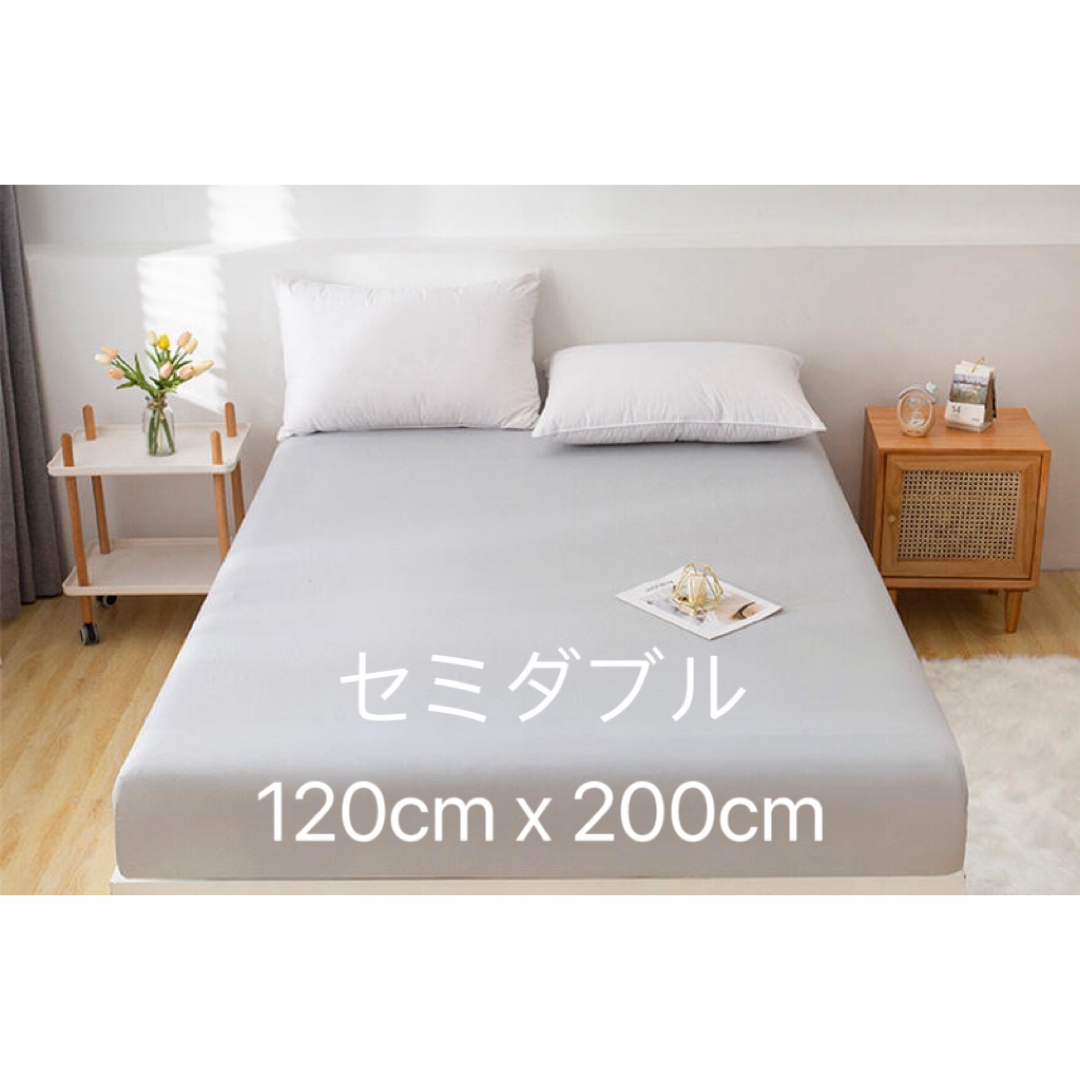 ボックスシーツ　ベッドカバー　ベッドシーツ セミダブル  120X200cm インテリア/住まい/日用品のベッド/マットレス(その他)の商品写真